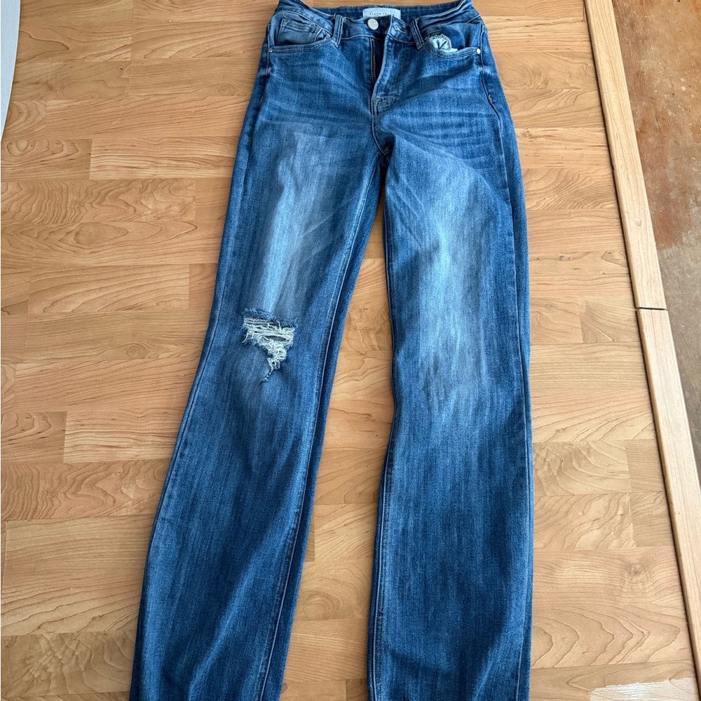 Women's Straight Leg Blue Jeans